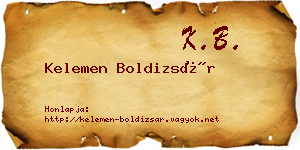 Kelemen Boldizsár névjegykártya